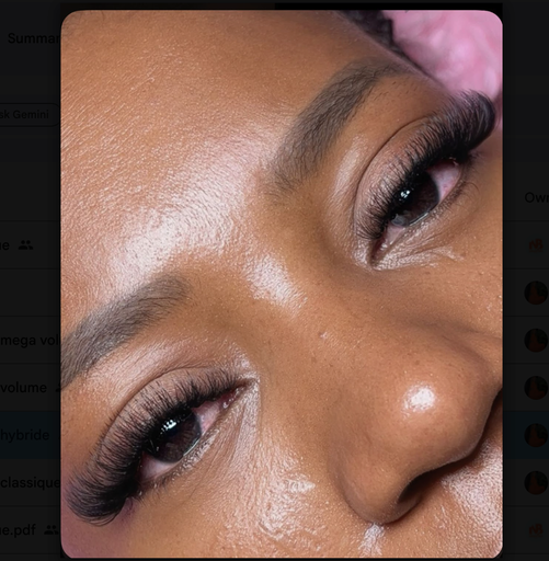 Extension de cils - Hybride